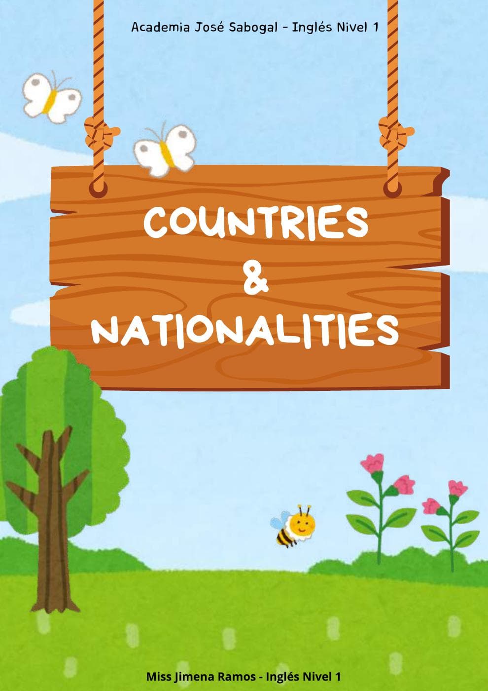 Carátula del libro: Inglés - Nivel I - Marzo - Mayo 2025 de la Academia José Sabogal